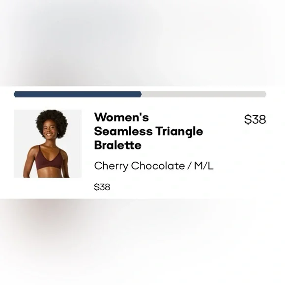 Bombas Women’s Seamless Triangle Bralette. Sz M/L. - Picture 9 of 9